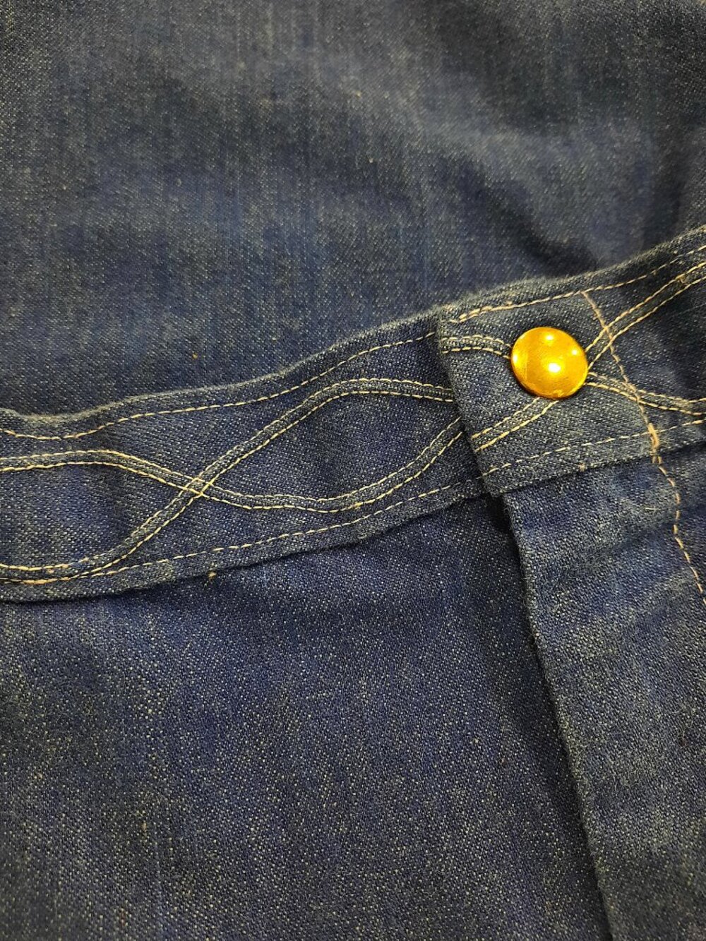 Vtg 60s handmade wide leg jeans - Picture 7 of 10